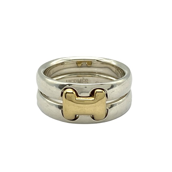 Hermès H Silver Silver ring - Picture 1 of 8
